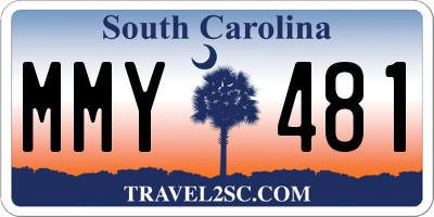 SC license plate MMY481