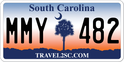 SC license plate MMY482