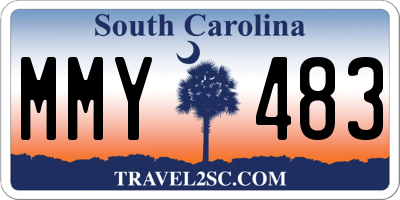 SC license plate MMY483