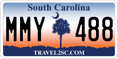 SC license plate MMY488