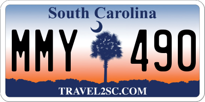 SC license plate MMY490