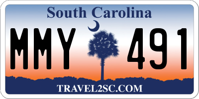 SC license plate MMY491