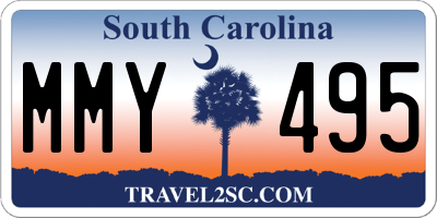 SC license plate MMY495