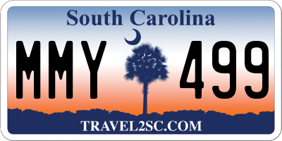 SC license plate MMY499