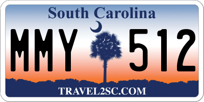 SC license plate MMY512