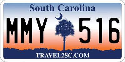 SC license plate MMY516
