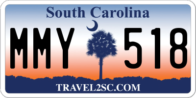 SC license plate MMY518