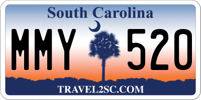 SC license plate MMY520