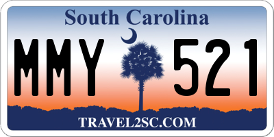 SC license plate MMY521
