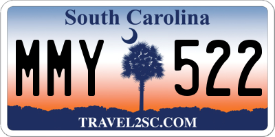 SC license plate MMY522
