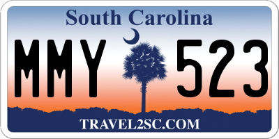 SC license plate MMY523