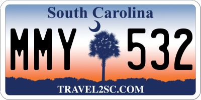 SC license plate MMY532