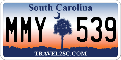 SC license plate MMY539