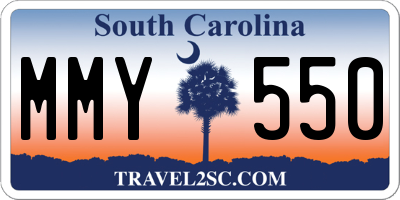 SC license plate MMY550