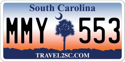 SC license plate MMY553