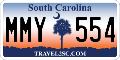 SC license plate MMY554