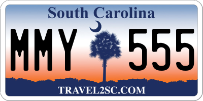 SC license plate MMY555
