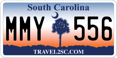 SC license plate MMY556