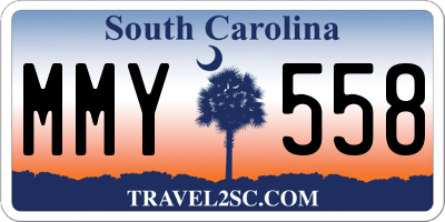 SC license plate MMY558