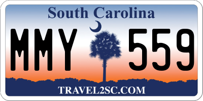 SC license plate MMY559