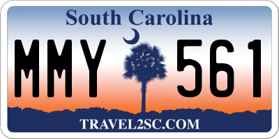 SC license plate MMY561