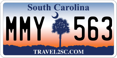 SC license plate MMY563