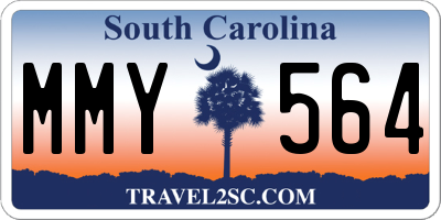 SC license plate MMY564