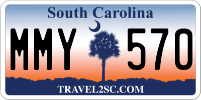 SC license plate MMY570