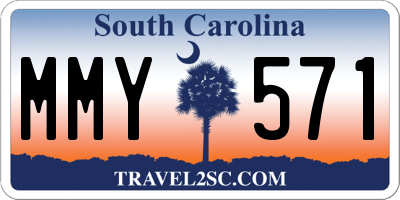 SC license plate MMY571