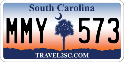 SC license plate MMY573