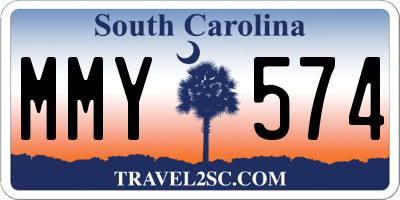 SC license plate MMY574