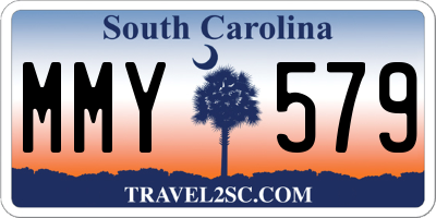 SC license plate MMY579