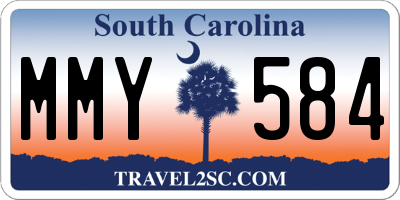 SC license plate MMY584