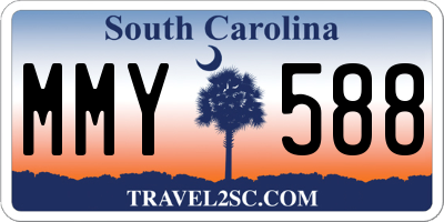 SC license plate MMY588
