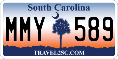 SC license plate MMY589