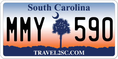 SC license plate MMY590