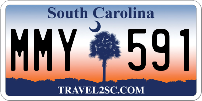 SC license plate MMY591