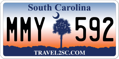 SC license plate MMY592