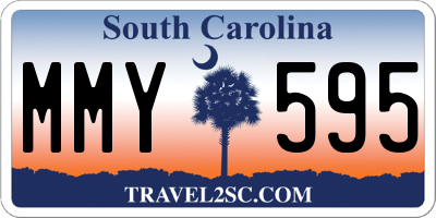 SC license plate MMY595