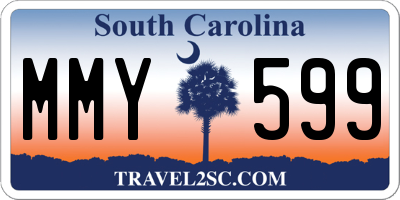 SC license plate MMY599