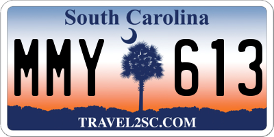 SC license plate MMY613