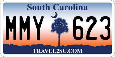 SC license plate MMY623
