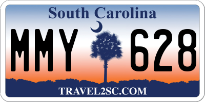SC license plate MMY628