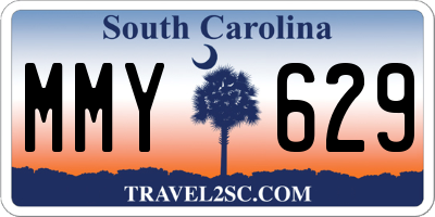 SC license plate MMY629