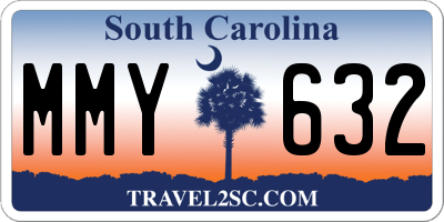 SC license plate MMY632