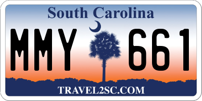 SC license plate MMY661