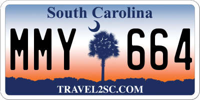 SC license plate MMY664