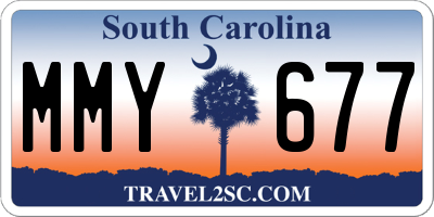 SC license plate MMY677