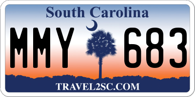 SC license plate MMY683