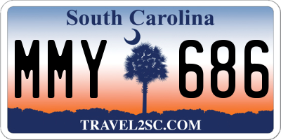 SC license plate MMY686